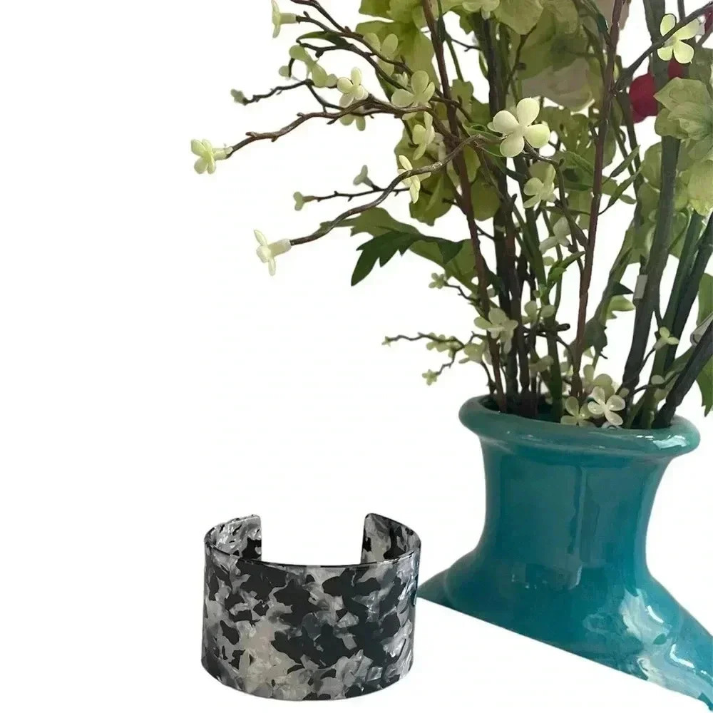 Black and‎ Gray Cuff Bracelet